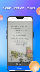 اسکرین شات 1 برنامه Text Scanner - Image to Text