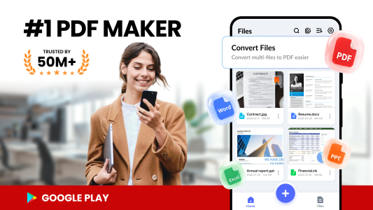 اسکرین شات 1 برنامه Image to PDF - PDF Maker
