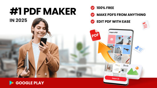 اسکرین شات 1 برنامه Image to PDF - PDF Maker