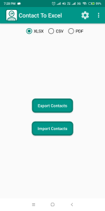 اسکرین شات 1 برنامه Contact To Excel