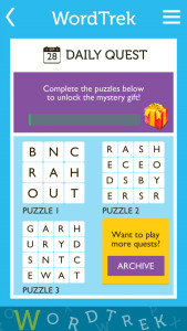 اسکرین شات 7 بازی Word Trek - Word Brain streak