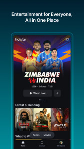 اسکرین شات 1 برنامه Hotstar
