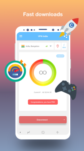 اسکرین شات 3 برنامه VPN India - get free Indian IP