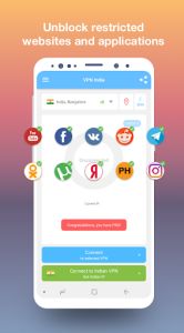 اسکرین شات 2 برنامه VPN India - get free Indian IP