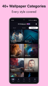 اسکرین شات 2 برنامه Wallpapers 4K & Live Changer