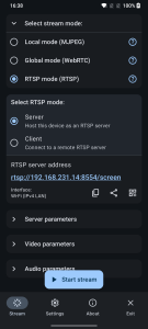 اسکرین شات 6 برنامه ScreenStream