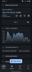اسکرین شات 2 برنامه ScreenStream