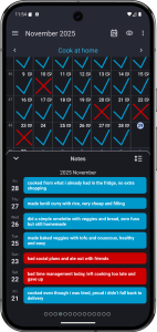 اسکرین شات 5 برنامه Goal & Habit Tracker Calendar