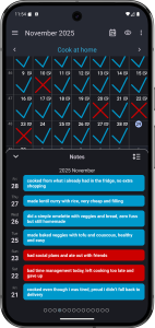 اسکرین شات 5 برنامه Goal & Habit Tracker Calendar