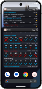 اسکرین شات 3 برنامه Goal & Habit Tracker Calendar