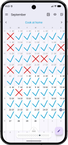 اسکرین شات 5 برنامه Goal & Habit Tracker Calendar