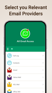 اسکرین شات 2 برنامه All Email Access: Mail Inbox