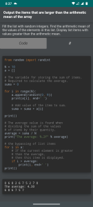 اسکرین شات 6 برنامه Python. Exercises and examples