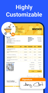 اسکرین شات 2 برنامه Invoice Maker - InvoiceBase