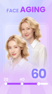 اسکرین شات 1 برنامه AI Face Aging: Face Changer