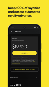 اسکرین شات 6 برنامه Amuse Music Distribution