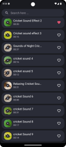 اسکرین شات 4 برنامه Cricket Sounds