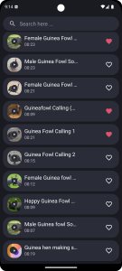 اسکرین شات 3 برنامه Guinea Fowl Sounds