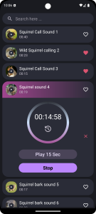 اسکرین شات 2 برنامه Squirrel Sounds