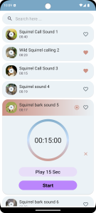 اسکرین شات 6 برنامه Squirrel Sounds