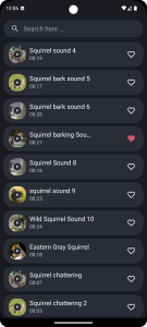 اسکرین شات 3 برنامه Squirrel Sounds