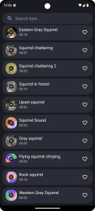 اسکرین شات 4 برنامه Squirrel Sounds