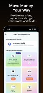 اسکرین شات 5 برنامه CEX.IO: Crypto Exchange