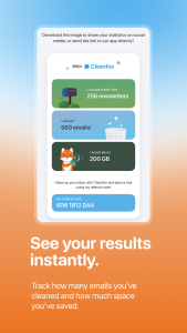 اسکرین شات 5 برنامه Cleanfox: Spam & Email Cleaner