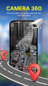 اسکرین شات 2 برنامه Live Cam Earth Map - GPS Cam