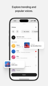 اسکرین شات 6 برنامه ElevenLabs: AI Voice Generator