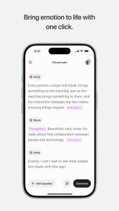 اسکرین شات 7 برنامه ElevenLabs: AI Voice Generator