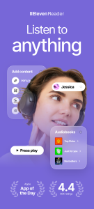 اسکرین شات 1 برنامه ElevenReader: Read Books Aloud