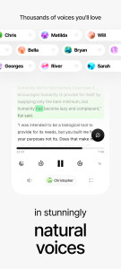 اسکرین شات 2 برنامه ElevenReader: Read Books Aloud