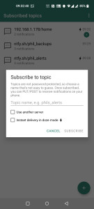 اسکرین شات 4 برنامه ntfy - PUT/POST to your phone