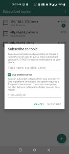اسکرین شات 6 برنامه ntfy - PUT/POST to your phone