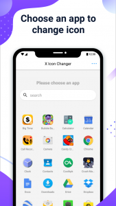 اسکرین شات 1 برنامه X Icon Changer - Change Icons