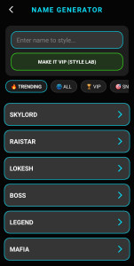 اسکرین شات 4 برنامه Pro Name Style: Elite Symbols