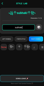اسکرین شات 3 برنامه Pro Name Style: Elite Symbols