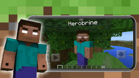 اسکرین شات 5 بازی Herobrine Mod For Minecraft PE