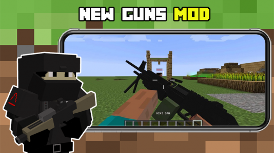 اسکرین شات 4 بازی Guns For Minecraft Pe: Mod