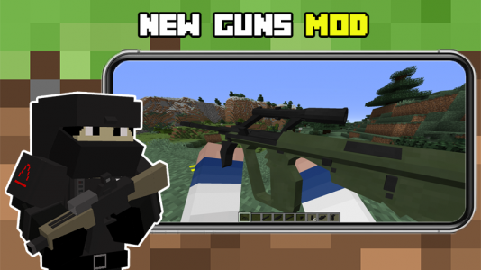 اسکرین شات 3 بازی Guns For Minecraft Pe: Mod