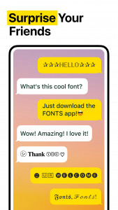 اسکرین شات 4 برنامه Fonts for Instagram, Keyboards