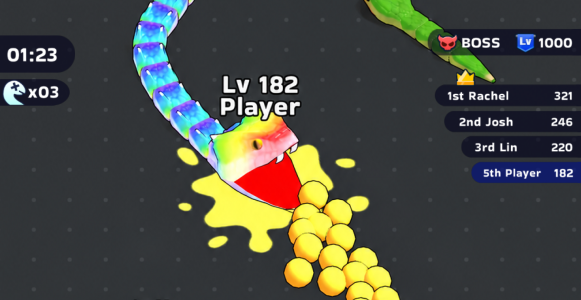اسکرین شات 2 بازی Snake Clash!