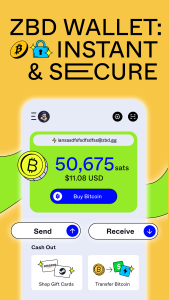 اسکرین شات 4 برنامه ZBD: Earn Bitcoin Rewards