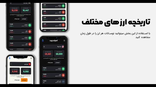 اسکرین شات 2 برنامه اسپات ریت | قیمت لحظه ای دلار، سکه و طلا