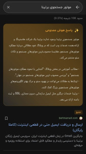 اسکرین شات 2 برنامه ‏موتور جستجوی برتینا