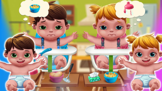 اسکرین شات 2 بازی ‏بازی دخترانه مراقبت از دو قلو ها