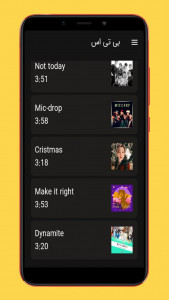 اسکرین شات 3 برنامه آهنگ های بی تی اس BTS