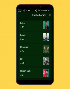 اسکرین شات 2 برنامه آهنگ های فرشاد آزادی ::بدون اینترنت