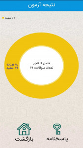 اسکرین شات 1 برنامه تست حقوق تجارت